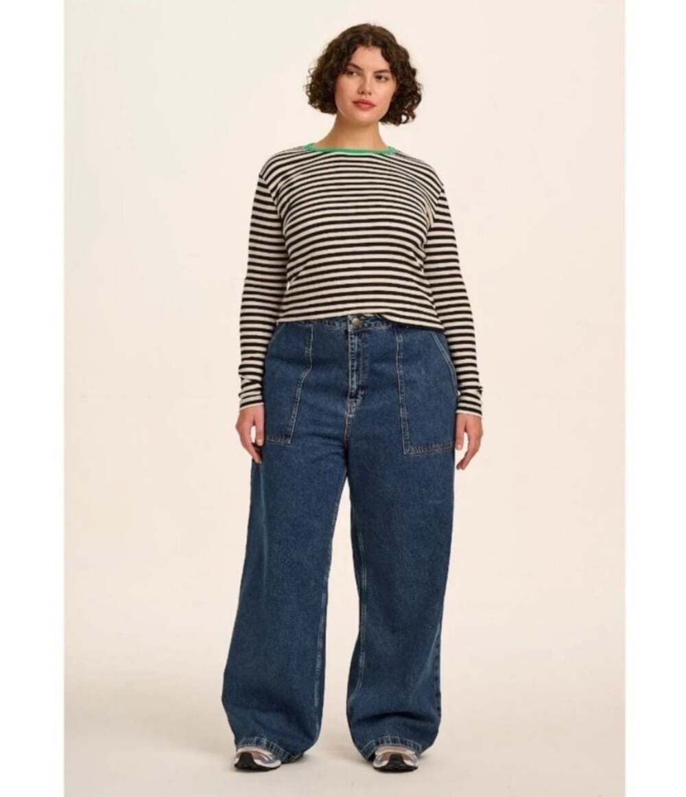 Lucy & Yak Delores Wide Leg CROPPED Jeans W38/R